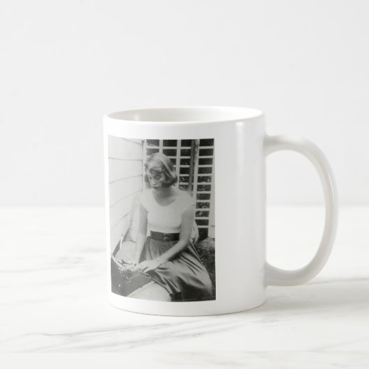 Schreibmaschinen-Tasse Sylvia Plath Kaffeetasse (Rechts)