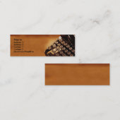 Schreibmaschinen-Visitenkarte Mini Visitenkarte (Vorne/Hinten)