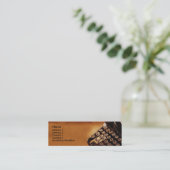 Schreibmaschinen-Visitenkarte Mini Visitenkarte (Stehend Vorderseite)