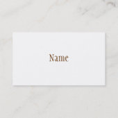 Schreibmaschinen-Visitenkarte Visitenkarte (Rückseite)