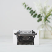 Schreibmaschinen-Visitenkarten Visitenkarte (Stehend Vorderseite)