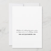 Schreibmaschinenaufladung Einladung (Rückseite)