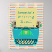 Schreibmaschinenautoren - Personalisierter Schreib Poster (Vorne)