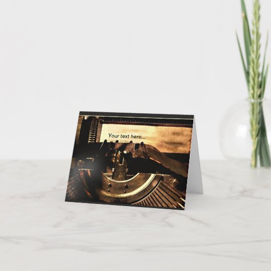 Schreibmaschinenbenutzerdefiniert Karte (Vorderseite)