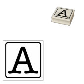 Schreibmaschinenbrief A Gummistempel (Stempel)