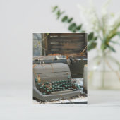 Schreibmaschinenbrief Postkarte (Stehend Vorderseite)