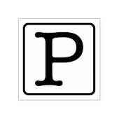 Schreibmaschinenbuchstabe P Gummi-Briefmarke Gummistempel (Prägung)