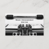 Schreibmaschinendesign für Schriftsteller und Jour Visitenkarte (Vorderseite)