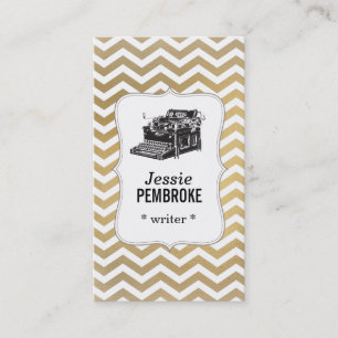 Schreibmaschinengeschäftskarte - Imitatfolie Visitenkarte
