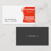 Schreibmaschinengeschäftskarte Visitenkarte (Vorne/Hinten)