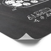 Schreibmaschinenpatent Poster (Ecke)