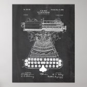 Schreibmaschinenpatent Poster (Vorne)