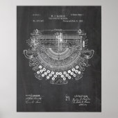 Schreibmaschinenpatent Poster (Vorne)