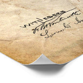 Schreibmaschinenpatent Poster (Ecke)