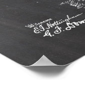 Schreibmaschinenpatent Poster (Ecke)