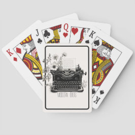 Schreibmaschinenpoets ttpd moderne Kunst neue ästh Spielkarten