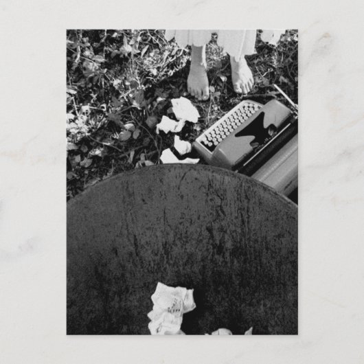 Schreibmaschinenpostkarte Postkarte (Vorderseite)