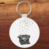 SchreibmaschinenSchlüsselanhänger Schlüsselanhänger (Vorderseite)
