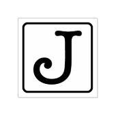 Schreibmaschinenschrift Letter J Rubber-Briefmarke Gummistempel (Prägung)