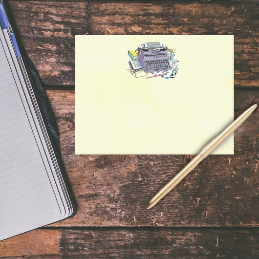 Schreibmaschinenstift für Vintage Schreibmaschine Post-it Klebezettel