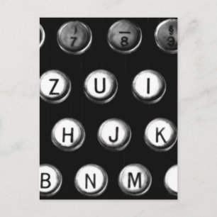 Schreibmaschinentest Postkarte
