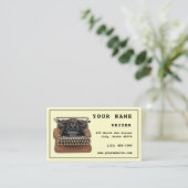 Schreibmaschinenvorlage Visitenkarte (Stehend Vorderseite)