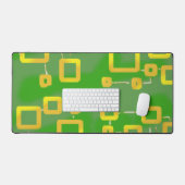 Schreibmatte mit grüner Geometrie Schreibtischunterlage (Tastatur & Maus)
