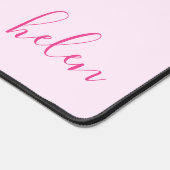 Schreibname Klassisches Rosa auf rosa Personalisie Schreibtischunterlage (Ecke)