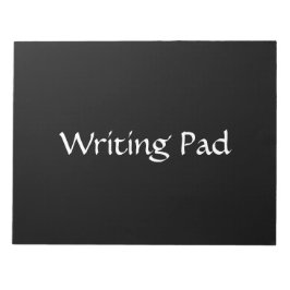 Schreibpad Schwarz Hintergrund Weißer Text Hinweis Notizblock