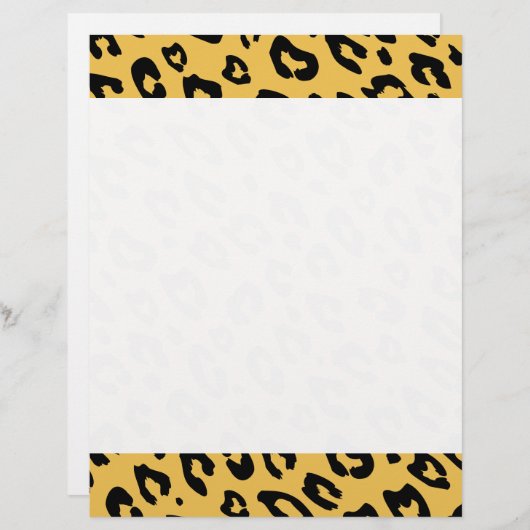 Schreibpapier aus Leopard (Vorne/Hinten)