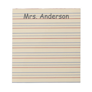 Schreibpapier für Grundschulen Notizblock