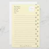 Schreibpapier für Katzen-Liebhaber Briefpapier (Vorne/Hinten)