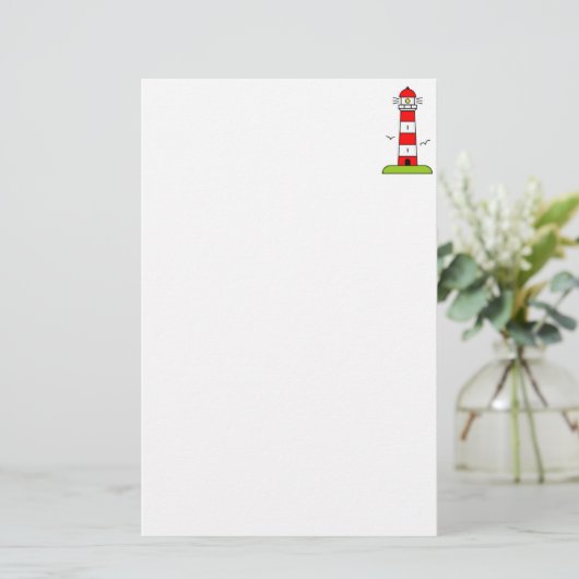 Schreibpapier für Leuchtturme zum Schreiben Briefpapier (Stehend Vorderseite)