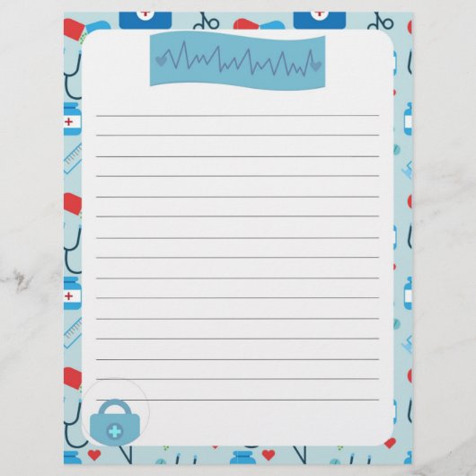 Schreibpapier im Schreibkopf (Vorderseite)