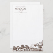 Schreibpapier-Marokkaner Kasbah Briefpapier (Vorne/Hinten)