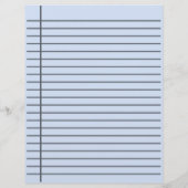Schreibpapier mit beidseitiger Leerlauflinie (Rückseite)