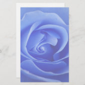 Schreibpapier mit blauer Rose Briefpapier (Vorne/Hinten)