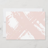 Schreibpapier mit hellrosa Pinselstrichen Mitteilungskarte (Rückseite)