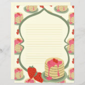 Schreibpapier mit Pancakes (Vorne/Hinten)