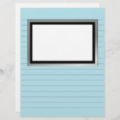 Schreibpapier mit Zeilen und Bildschachtel (Vorne/Hinten)