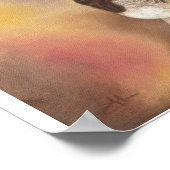Schreibpferd 11"x14" poster (Ecke)