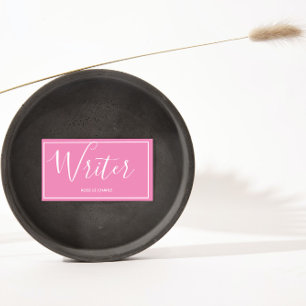 Schreibpink - elegant visitenkarte