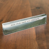 Schreibplatte Blowing Rock, NC Namensplakette (Seite)