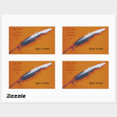 Schreibplatte Rechteckiger Aufkleber (Blatt)