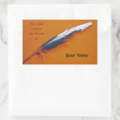 Schreibplatte Rechteckiger Aufkleber (Tasche)