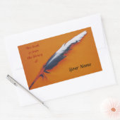 Schreibplatte Rechteckiger Aufkleber (Umschlag)