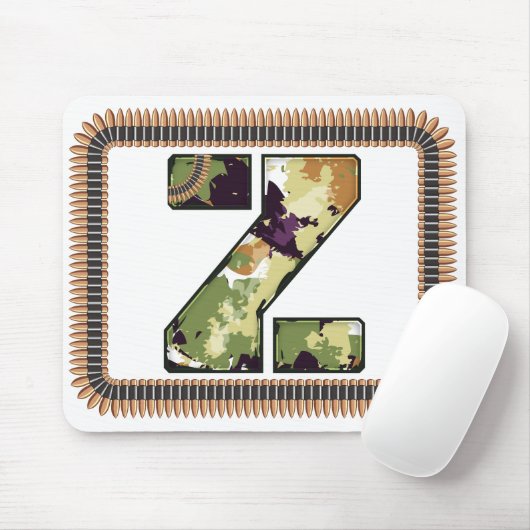 Schreibschrift Z im militärischen Stil Mousepad (Mit Mouse)