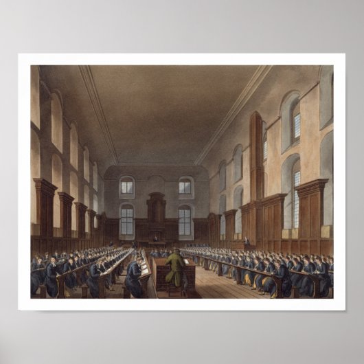 Schreibschule, Christ Hospital, von Ackermanns Poster (Vorne)