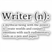 Schreibsticker Aufkleber (Vorderseite)