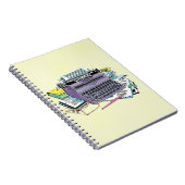 Schreibstift für Schreibmaschinen des Vintagen Sch Notizblock (Rechte Seite)